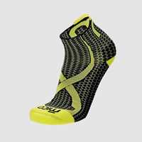 Calzini - Nero Giallo Fluo - Unisex - Calza Trail Run Corta Light W. Odor Zero  Mico