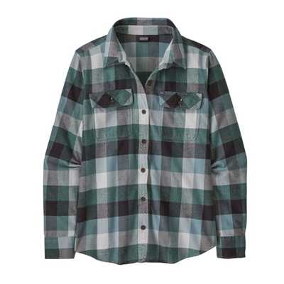 Camicie - Nouveau Green - Donna - Camicia flanella donna Ws L/S Organic Cotton MW Fjord Flannel Shirt Cotone Patagonia