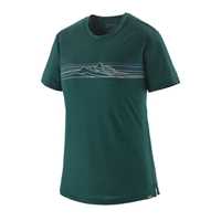 Maglie - Cascade Green - Donna - Ws Cap Cool Merino Blend Graphic Shirt  Patagonia