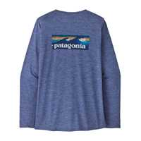 Maglie - Current blue - Donna - Ws L/S Cap Cool Daily Graphic Shirt - Waters  Patagonia