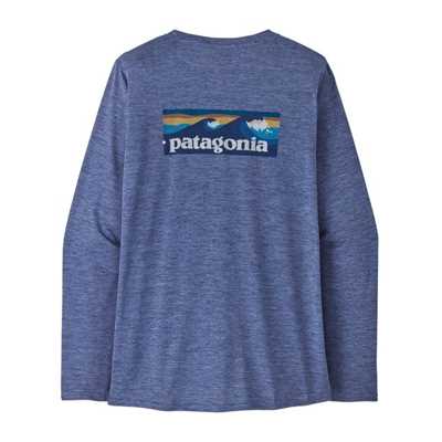 Maglie - Current blue - Donna - Ws L/S Cap Cool Daily Graphic Shirt - Waters  Patagonia