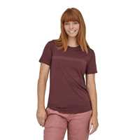 Maglie - Dark ruby - Donna - Ws Cap Cool Merino Blend Graphic Shirt  Patagonia