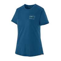 Maglie - Endless Blue - Donna - Ws Cap Cool Merino Blend Graphic Shirt  Patagonia