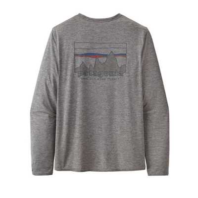 Maglie - Feather Grey - Uomo - Ms L/S Cap Cool Daily Graphic Shirt  Patagonia