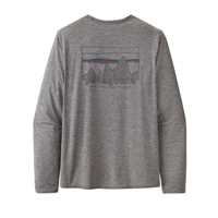 Maglie - Feather Grey - Uomo - T-shirt Tecnica uomio Ms Long - Sleeved Cap Daily Graphic Shirt  Patagonia