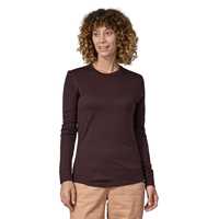 Maglie - Obsidian Plum - Donna - Ws L/S Cap Cool Merino Blend Shirt  Patagonia