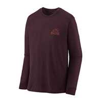 Maglie - Obsidian Plum - Uomo - Ms L/S Cap Cool Merino Blend Graphic Shirt  Patagonia