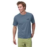 Maglie - Utility Blue - Uomo - T-shirt tecnica uomo Ms Cap Cool Daily Graphic Shirt  Patagonia