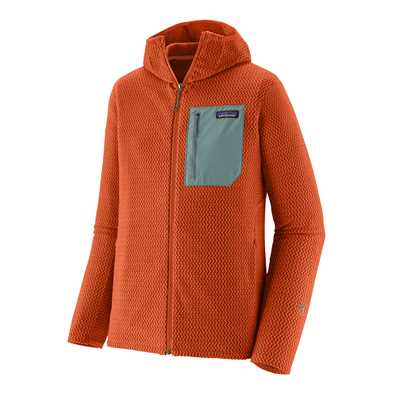 Pile - Coal Orange - Uomo - Ms R1 Air Full-Zip Hoody  Patagonia