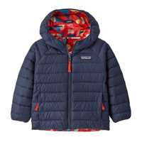Piumini - Forest Being: Sizzle Red - Bambino - Baby Reversible Down Sweater Hoody  Patagonia
