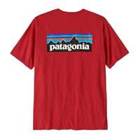 T-Shirt - Amanita Red - Uomo - Ms P-6 Logo Responsibili-Tee  Patagonia