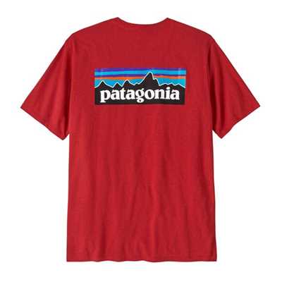 T-Shirt - Amanita Red - Uomo - Ms P-6 Logo Responsibili-Tee  Patagonia