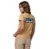 T-Shirt - Beeswax Tan - Donna - Ws P-6 Logo Responsibili-Tee  Patagonia