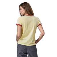 T-Shirt - Birch White - Donna - T-Shirt donna Ws We All Need Ringer Responsibili-Tee Cotone Patagonia