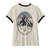 T-Shirt - Birch White - Donna - Ws Chouinard Crest Ringer Responsibili-Tee  Patagonia