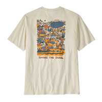 T-Shirt - Birch White - Uomo - Ms Commontrail Pocket Responsibili-Tee  Patagonia