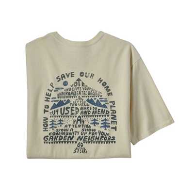 T-Shirt - Birch White - Uomo - T-shirt uomo Ms How to save responsibili-Tee  Patagonia