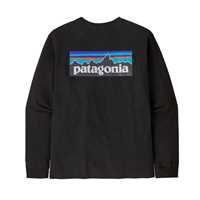 T-Shirt - Black - Uomo - Ms L/S P-6 Logo Responsibili-Tee  Patagonia