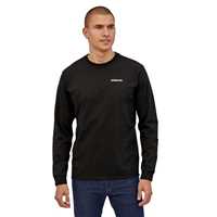 T-Shirt - Black - Uomo - Ms L/S P-6 Logo Responsibili-Tee  Patagonia