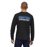 T-Shirt - Black - Uomo - Ms L/S P-6 Logo Responsibili-Tee  Patagonia