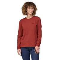 T-Shirt - Burl Red - Donna - Ws L/S P-6 Logo Responsibili-Tee  Patagonia