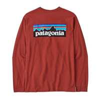 T-Shirt - Burl Red - Uomo - Ms L/S P-6 Logo Responsibili-Tee  Patagonia