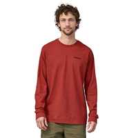 T-Shirt - Burl Red - Uomo - Ms L/S P-6 Logo Responsibili-Tee  Patagonia