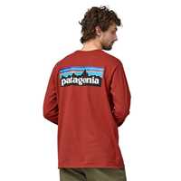 T-Shirt - Burl Red - Uomo - Ms L/S P-6 Logo Responsibili-Tee  Patagonia