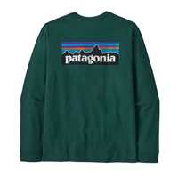 T-Shirt - Cascade Green - Uomo - Ms L/S P-6 Logo Responsibili-Tee  Patagonia