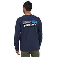 T-Shirt - Classic Navy - Uomo - Ms L/S P-6 Logo Responsibili-Tee  Patagonia