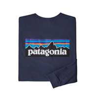 T-Shirt - Classic Navy - Uomo - Ms L/S P-6 Logo Responsibili-Tee  Patagonia