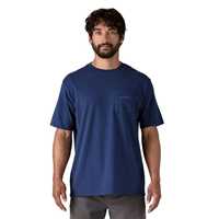 T-Shirt - Clement Blue - Uomo - Ms Boardshort Logo Pocket Responsibili-Tee  Patagonia