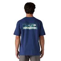 T-Shirt - Clement Blue - Uomo - Ms Boardshort Logo Pocket Responsibili-Tee  Patagonia