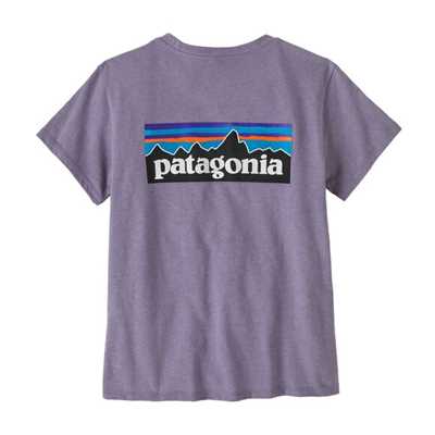 T-Shirt - Concrete Purple - Donna - Ws P-6 Logo Responsibili-Tee  Patagonia