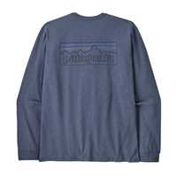 T-Shirt - Current blue - Uomo - Ms L/S P-6 Logo Responsibili-Tee  Patagonia