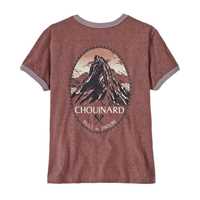 T-Shirt - Dulse Mauve - Donna - Ws Chouinard Crest Ringer Responsibili-Tee  Patagonia