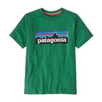 T-Shirt - Gather Green - Bambino - Ks P-6 Logo T-Shirt  Patagonia