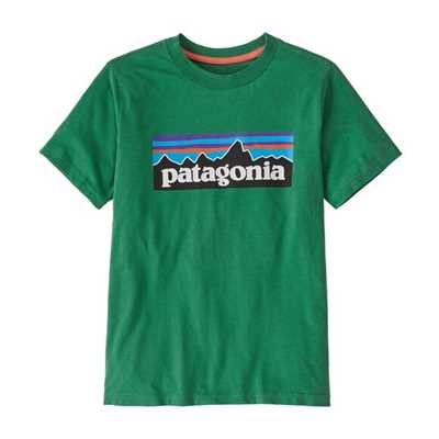 T-Shirt - Gather Green - Bambino - Ks P-6 Logo T-Shirt  Patagonia