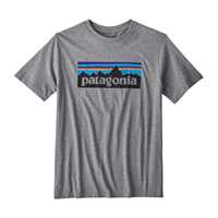 T-Shirt - Gravel Heather - Bambino - Boys P-6 Logo Organic T-Shirt  Patagonia