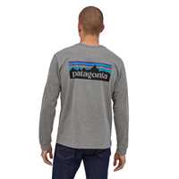 T-Shirt - Gravel Heather - Uomo - Ms L/S P-6 Logo Responsibili-Tee  Patagonia