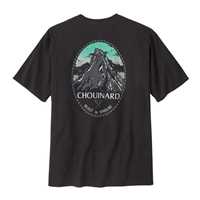 T-Shirt - Ink Black - Uomo - Ms Chouinard Crest Pocket Responsibili-Tee  Patagonia