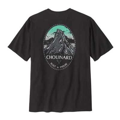 T-Shirt - Ink Black - Uomo - Ms Chouinard Crest Pocket Responsibili-Tee  Patagonia