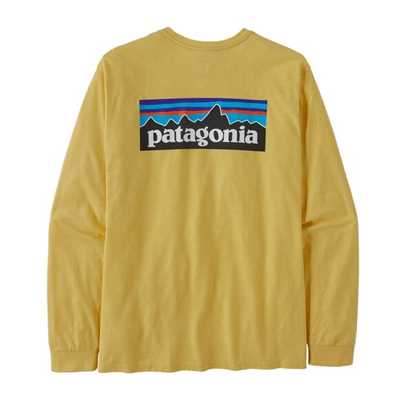 T-Shirt - Milled Yellow - Uomo - Ms L/S P-6 Logo Responsibili-Tee  Patagonia