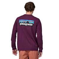 T-Shirt - Night Plum - Uomo - Ms L/S P-6 Logo Responsibili-Tee  Patagonia