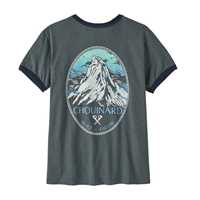 T-Shirt - Nouveau Green - Donna - Ws Chouinard Crest Ringer Responsibili-Tee  Patagonia