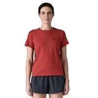 T-Shirt - Potters Red - Donna - Ws P-6 Logo Responsibili-Tee  Patagonia