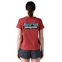 T-Shirt - Potters Red - Donna - Ws P-6 Logo Responsibili-Tee  Patagonia