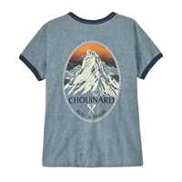 T-Shirt - Thermal Blue - Donna - Ws Chouinard Crest Ringer Responsibili-Tee  Patagonia