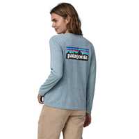 T-Shirt - Thermal Blue - Donna - Ws L/S P-6 Logo Responsibili-Tee  Patagonia