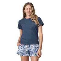 T-Shirt - Utility Blue - Donna - Ws P-6 Logo Responsibili-Tee  Patagonia